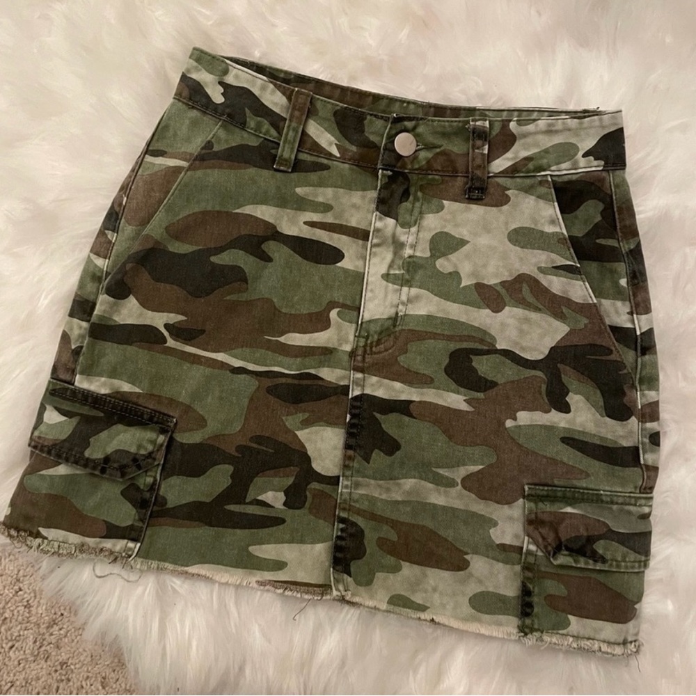Camo Mini Skirt